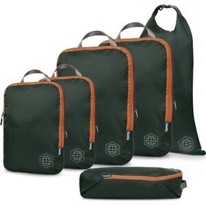 Compression Packing Cubes for Travel - Luggage and Backpack Organizer Packaging